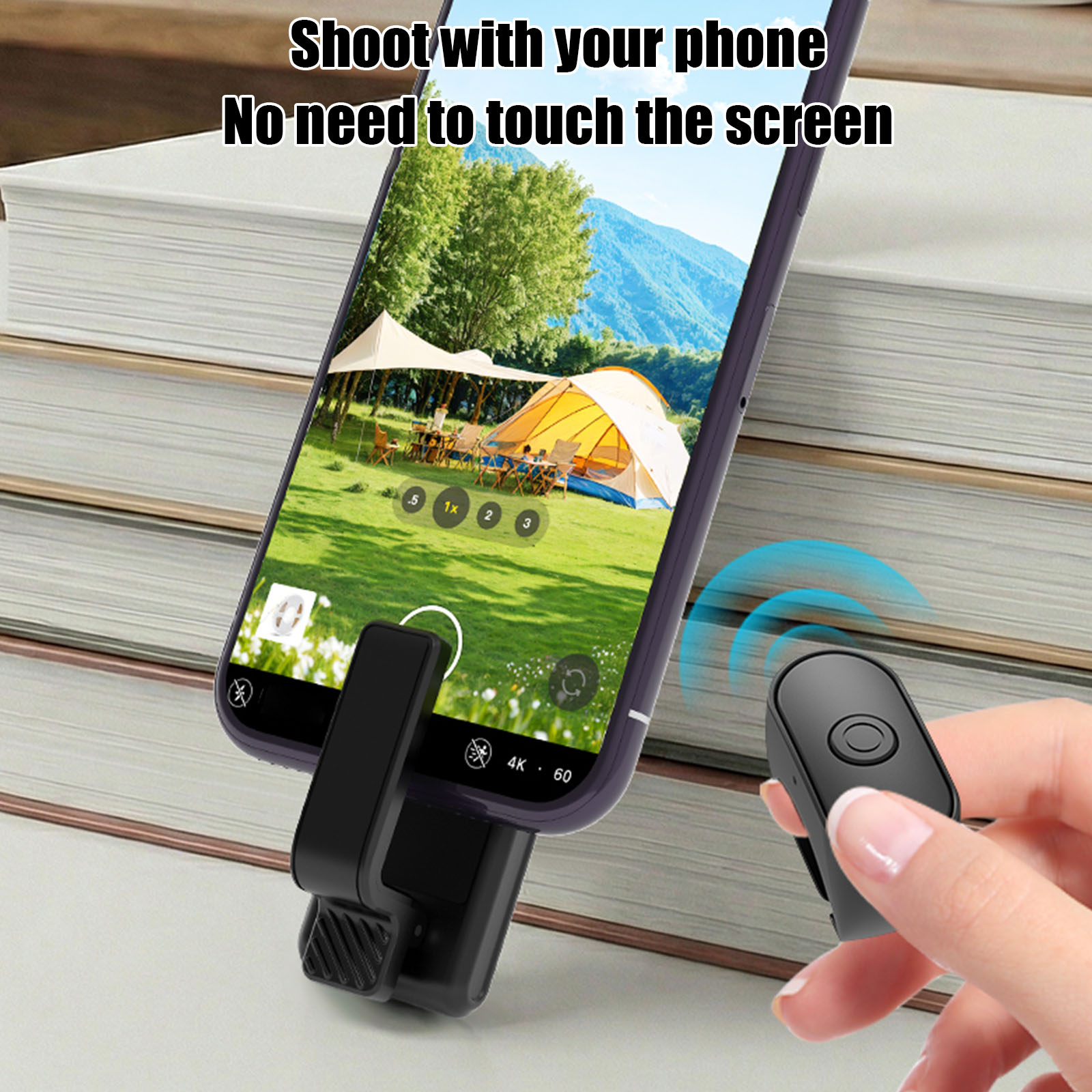Tablet Accessories For Reading - Controlador de Clic Inalámbrico Recargable Tipo-C