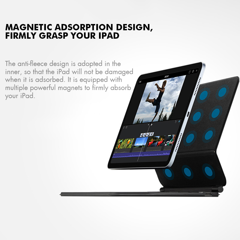 GOOJODOQ teclado mágico retroi - Ipad Cover Folio reseña y precio