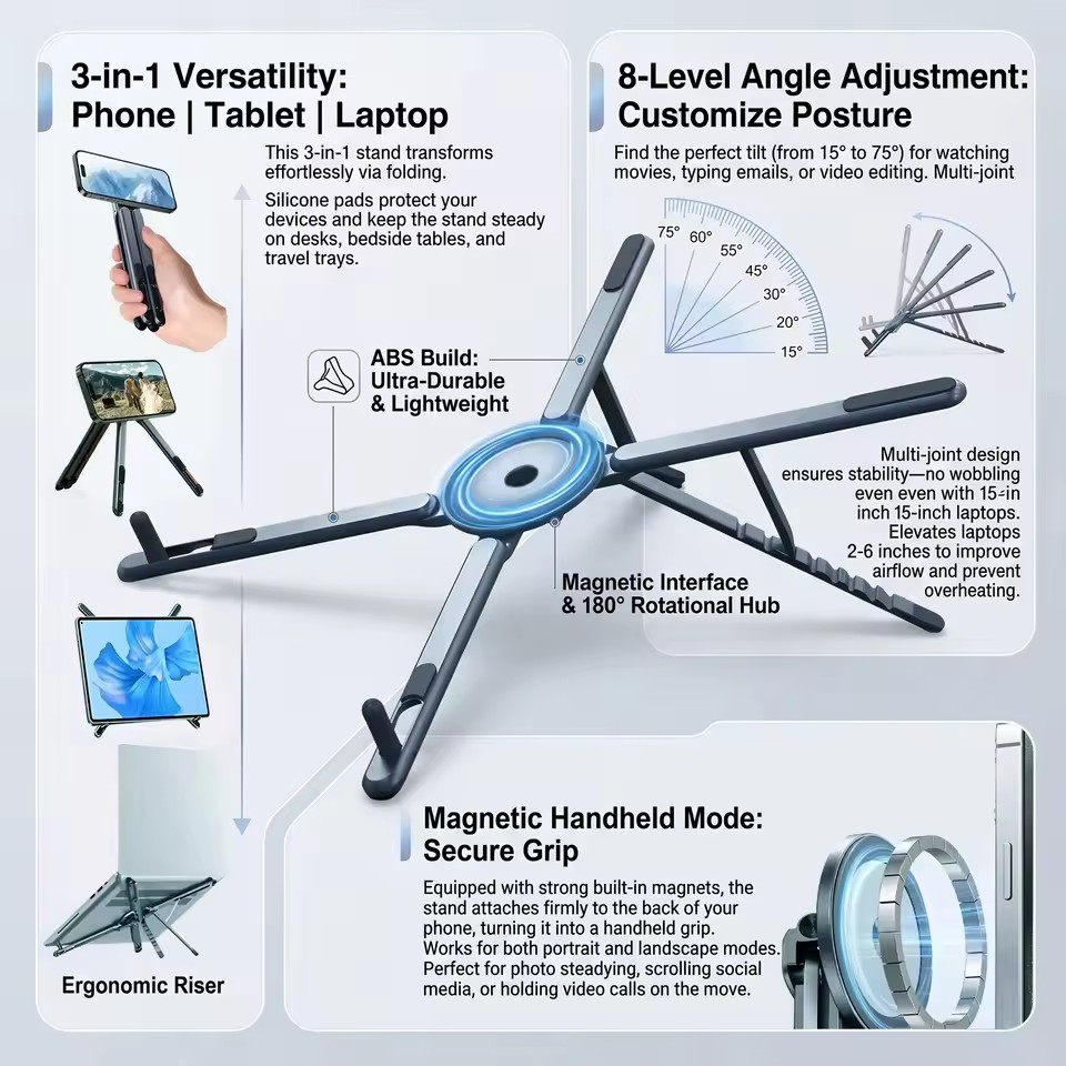Soporte Magnético Portátil par - Useful Tablet Accessories reseña y precio